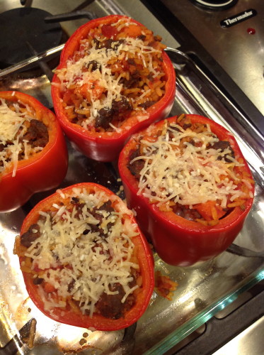 stuffed red peppers