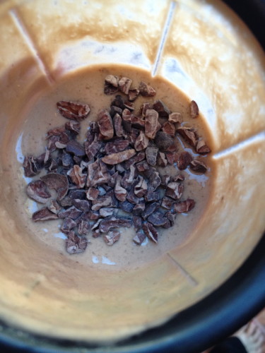Quest Protein Powder Smoothie with Cacao Nibs